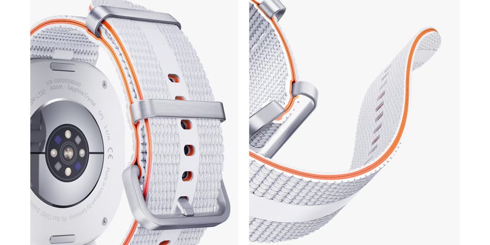 Pasek Samsung Athleisure do Galaxy       Watch8 / Watch8 Classic (S/M) niebieski