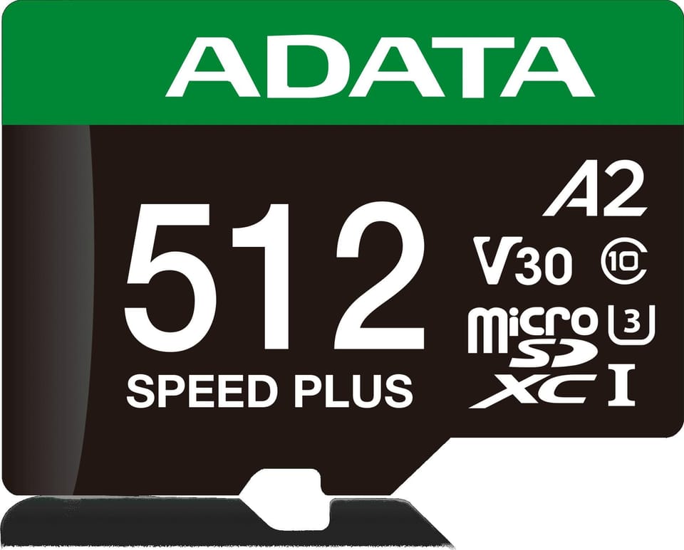 Adata Karta pamięci microSD Speed Plus 512GB UHS1 U3 V30 A2 180/160 MB/s