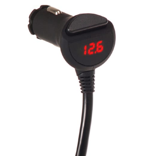 Rozdzielacz zapalniczki, ładowarka 2x USB, woltomierz MCE117