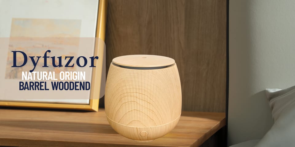 Dyfuzor Natural Origin Barrel Woodend    beżowy