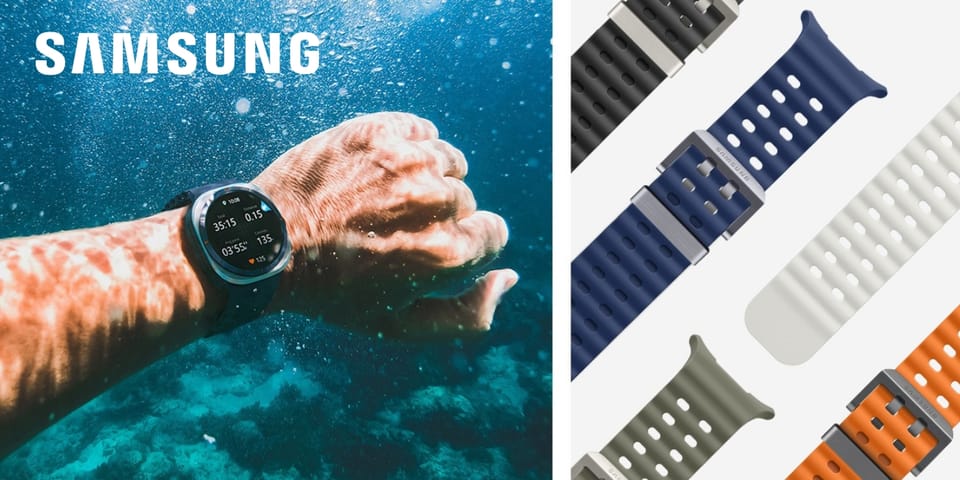 Pasek Marine Band Samsung do Watch Ultra niebieski