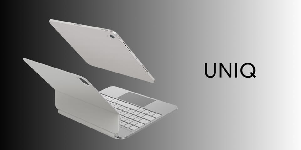 Etui UNIQ Venno Pro Magnetic Smart       z klawiaturą do iPad Air 11" M2 2024 / M3 2025 / M4 2026 | Air 10.9" (2022/20) | iPad Pro 11" (2022/21) biały