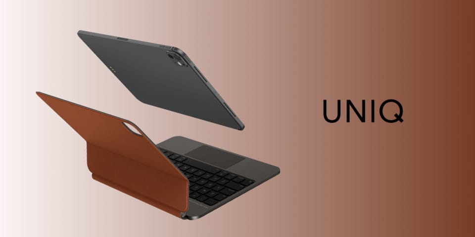 Etui UNIQ Venno Pro Magnetic Smart       z klawiaturą do iPad Pro 11" M4 caramel