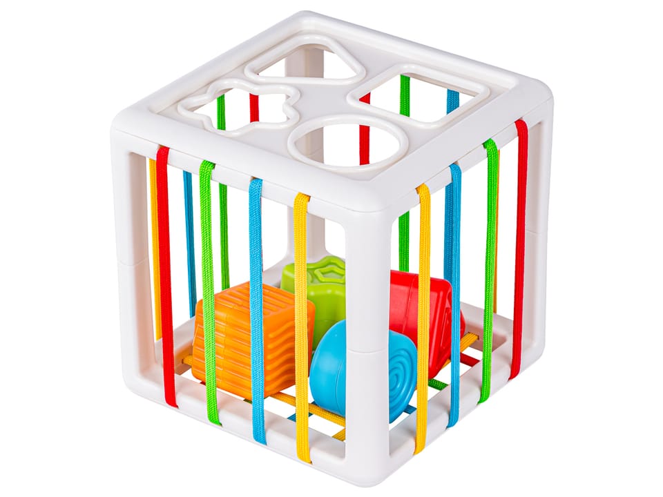 Zabawki Sensoryczne Miękkie klocki 6w1, Gryzak, Sensoryczna Wieża Karty Dla Dzieci