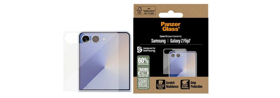 Szkło hartowane PanzerGlass Classic Fit  do Samsung Galaxy Z Flip7
