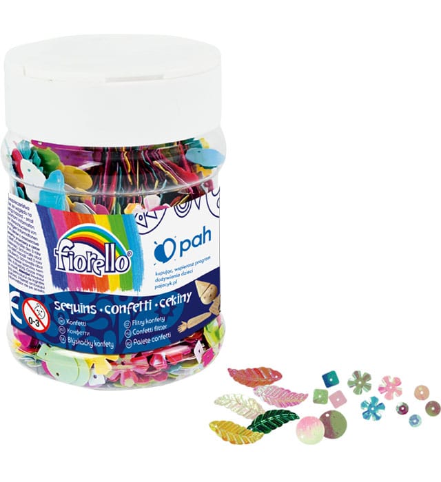 Cekiny konfetti MIX GR-C70-M FIORELLO słoik 70g. 170-2538
