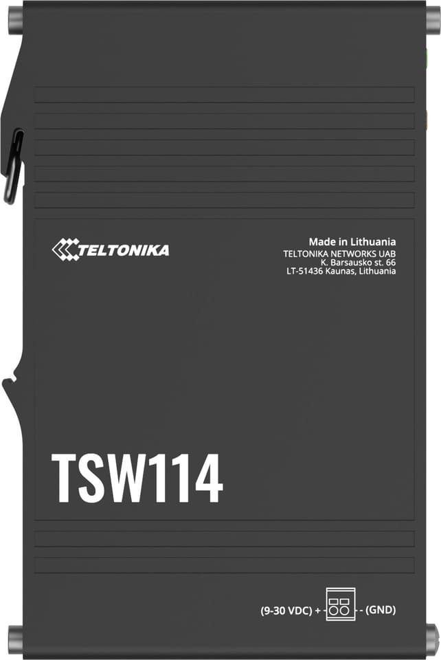 TELTONIKA TSW114 GIGABIT DIN RAIL SWITCH 5X GE PORTS