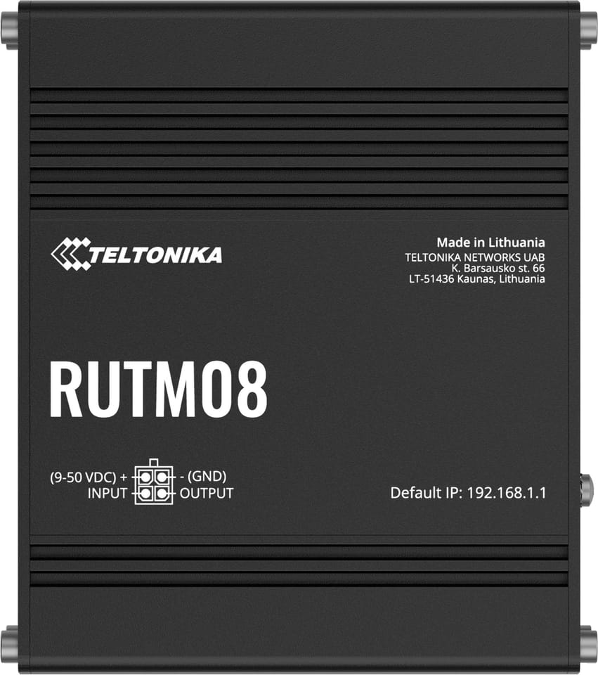 TELTONIKA RUTM08 INDUSTRIAL WIRED ROUTER