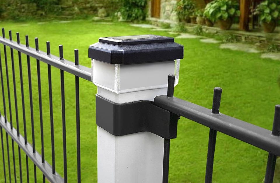 Lampa solarna LED na słupek, daszek kopertowy, GreenBlue (60 mm, 60 mm)