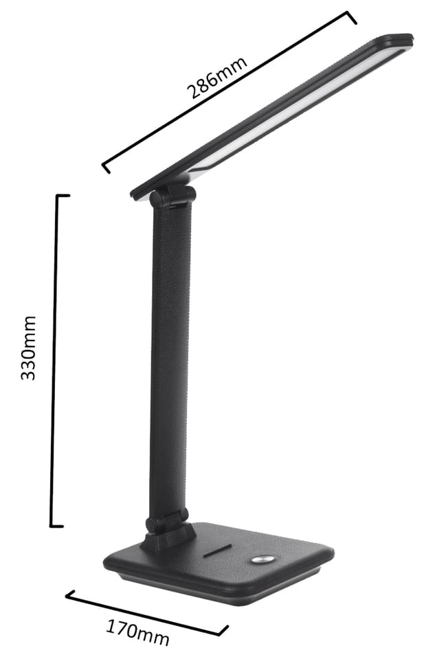 Lampka biurkowa LED 9W, 230V, zmiany barwy, ściemniacz, MCE614 B