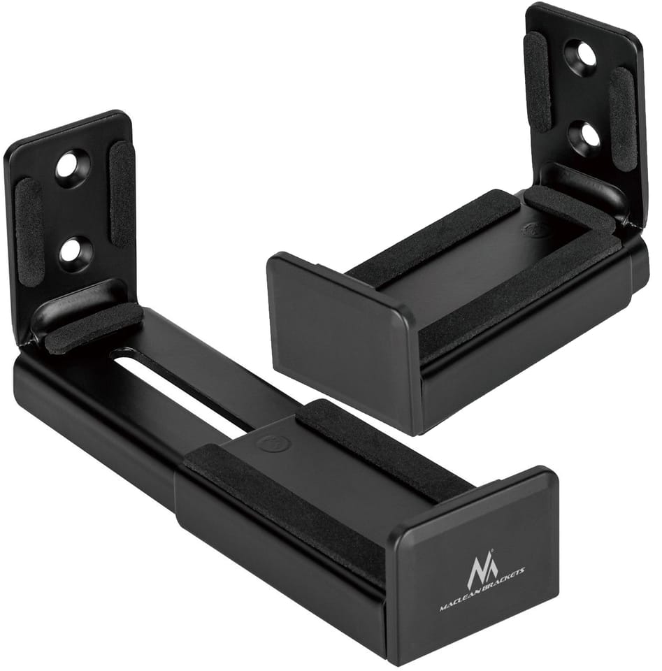 Uchwyty ścienne na soundbar, głośnik itp. Regulowane 90-154mm MC-932
