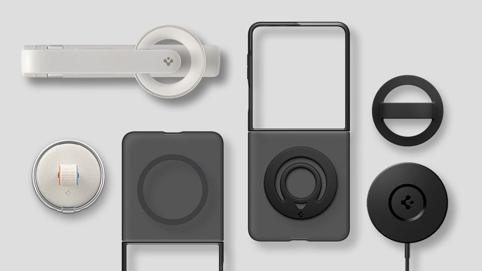 Etui Samsung Spigen Capella do Galaxy Z  Flip7 przezroczysty
