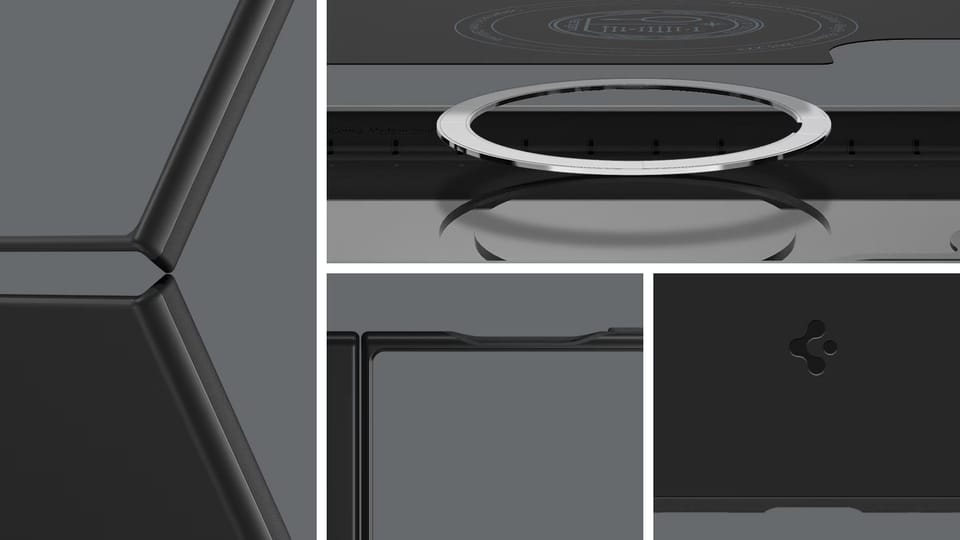 Etui Samsung Spigen Thin Fit Magnet do   Galaxy Z Flip7 czarny