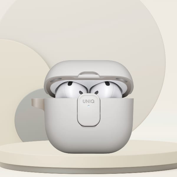 Etui UNIQ Clyde do AirPods 4 Lock Case   beżowy