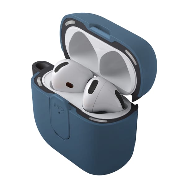 Etui UNIQ Clyde do AirPods 4 Lock Case   niebieski