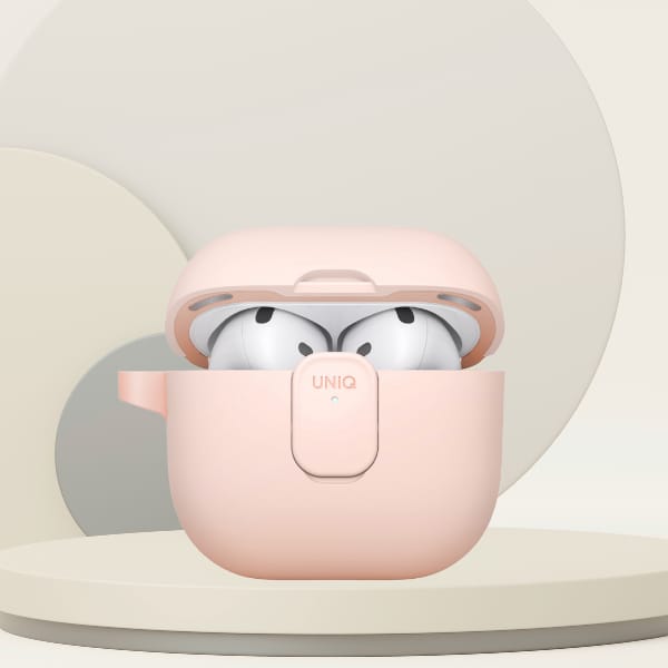 Etui UNIQ Clyde do AirPods 4 Lock Case   różowy