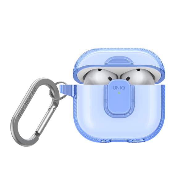 Etui UNIQ Glase Pro do AirPods 4 Lock    Case niebieski