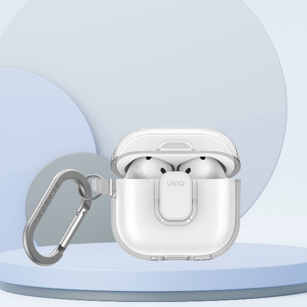 Etui UNIQ Glase Pro do AirPods 4 Lock    Case przezroczysty