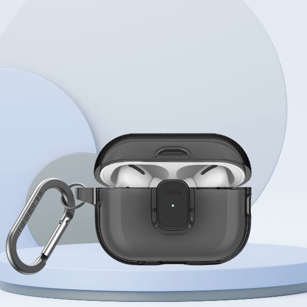 Etui UNIQ Glase Pro do AirPods Pro 2     Lock Case dymny