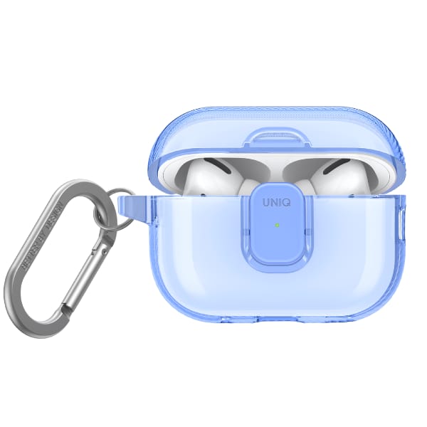 Etui UNIQ Glase Pro do AirPods Pro 2     Lock Case niebieski
