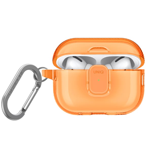Etui UNIQ Glase Pro do AirPods Pro 2     Lock Case pomarańczowy