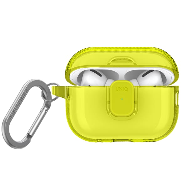 Etui UNIQ Glase Pro do AirPods Pro 2     Lock Case żółty