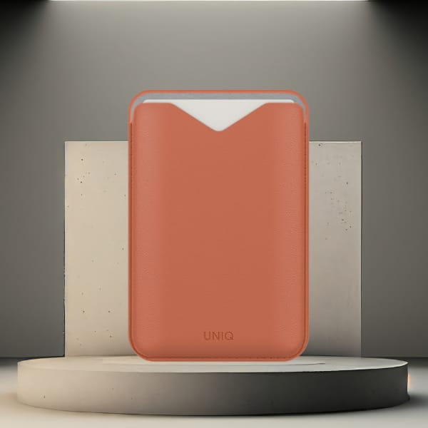Magnetyczny portfel UNIQ Lyden Evo       stojak na telefon terracotta