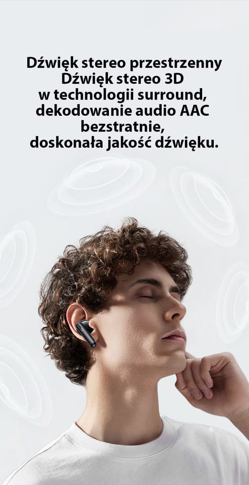 Słuchawki Bluetooth USAMS Echo E03 TWS   bezprzewodowe tarnish