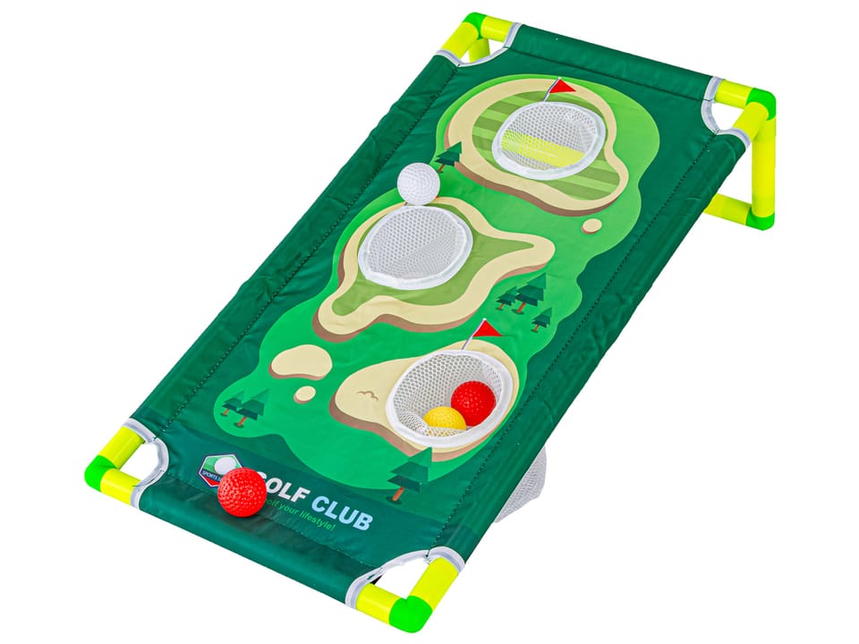 Mini golf, Zestaw dla dzieci do gry w mini golfa, Plansza + Kije + Akcesoria