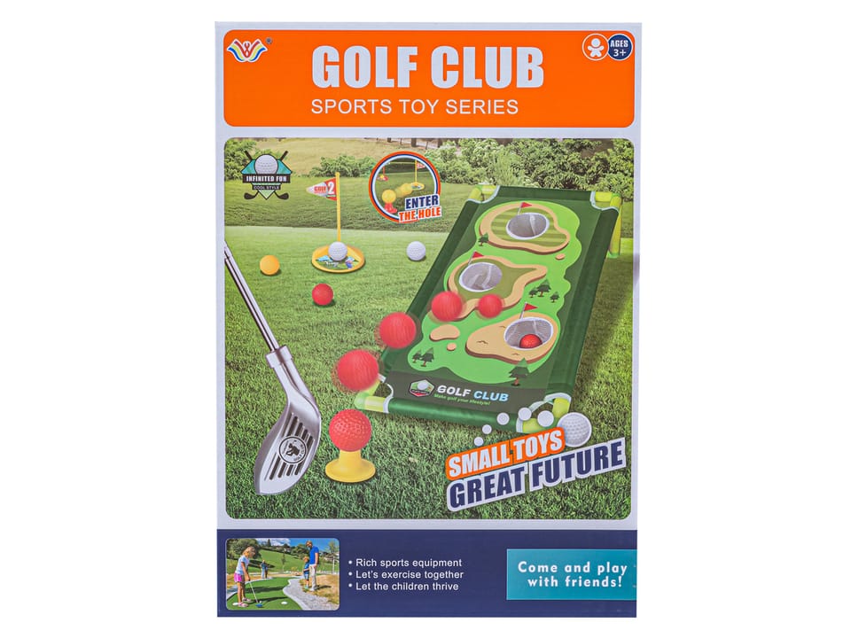 Mini golf, Zestaw dla dzieci do gry w mini golfa, Plansza + Kije + Akcesoria