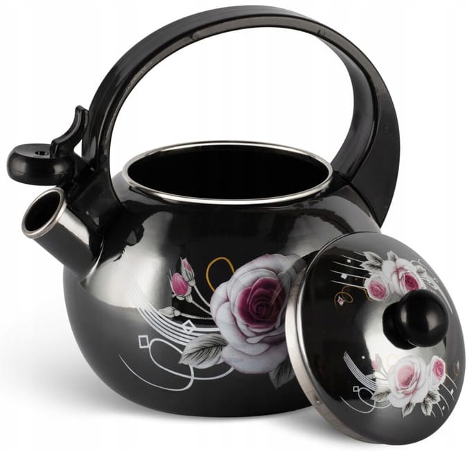 Czajnik emaliowany 2.2L z gwizdkiem. Masterpan MP-2506