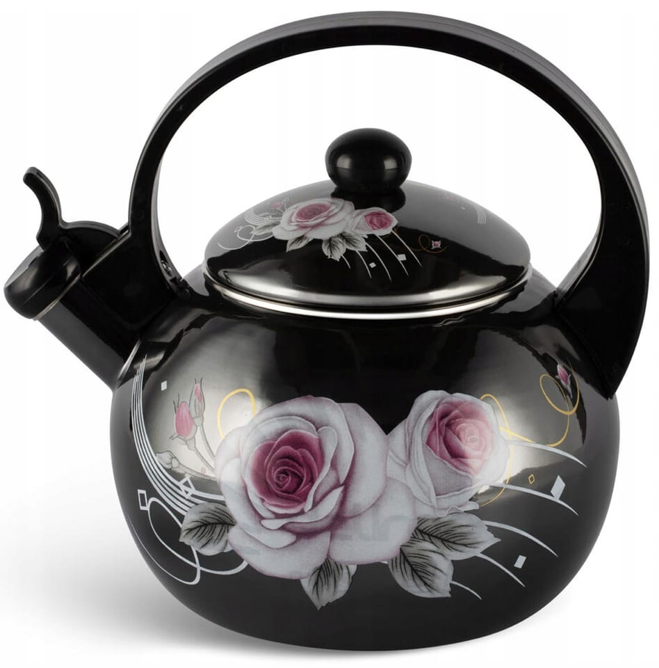 Czajnik emaliowany 2.2L z gwizdkiem. Masterpan MP-2502