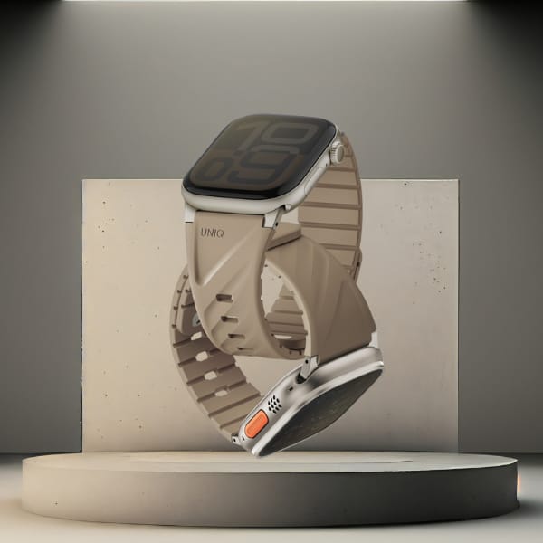 Pasek UNIQ Fluo do Apple Watch           49/46/45/44/42/41/40mm Magnetic beżowy