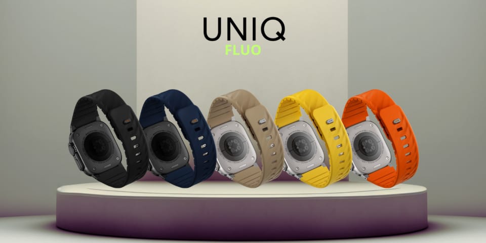Pasek UNIQ Fluo do Apple Watch           49/46/45/44/42/41/40mm Magnetic czarny