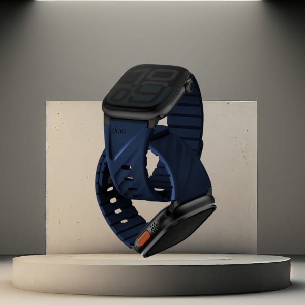 Pasek UNIQ Fluo do Apple Watch           49/46/45/44/42/41/40mm Magnetic niebieski