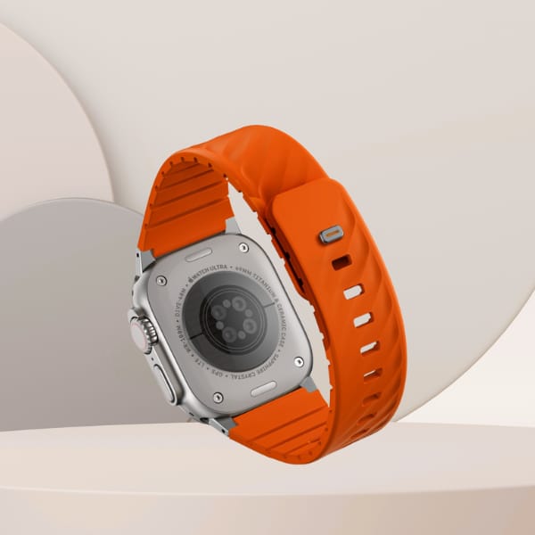 Pasek UNIQ Fluo do Apple Watch           49/46/45/44/42/41/40mm Magnetic pomarańczowy