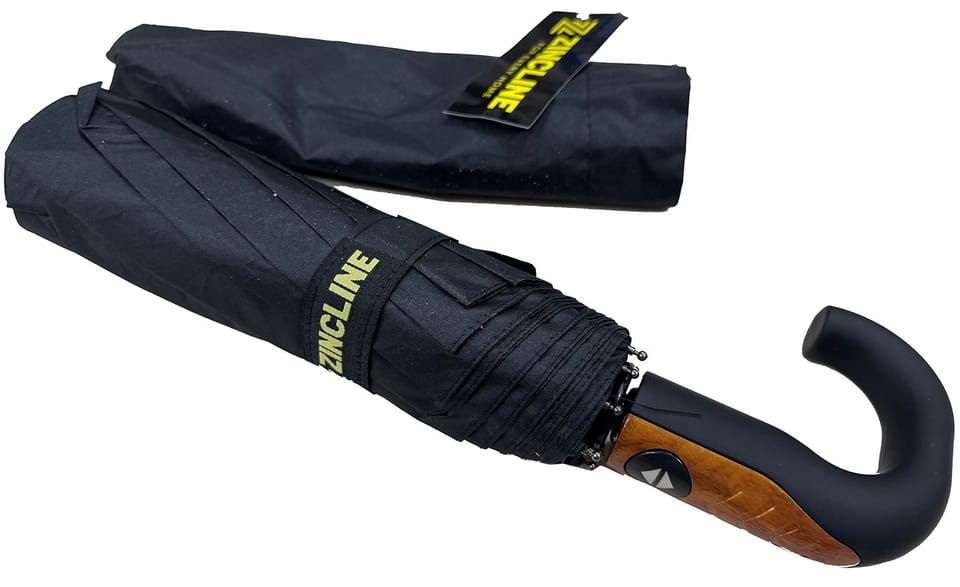 Parasol 23" 120cm. Automatyczne rozkładanie i składanie. Czarny