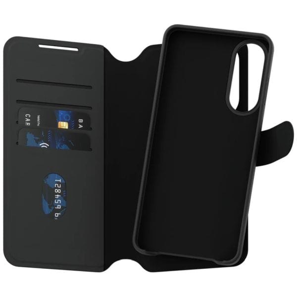 Etui CARE by PanzerGlass Feature Tango   2w1 Wallet Qi do Samsung Galaxy S25 Edge czarny