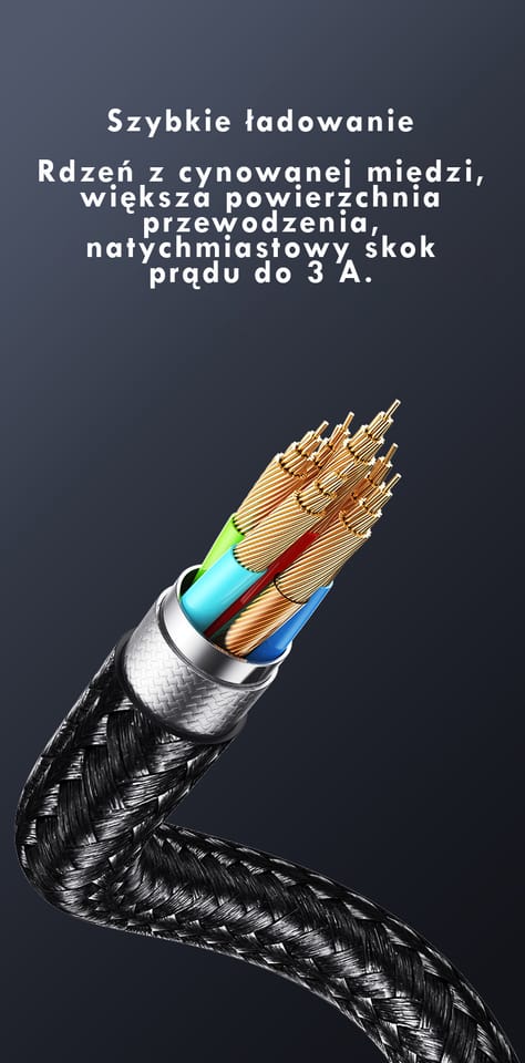 Kabel USAMS Huan Series SJ754 72W USB-C  do USB-C + USB-C + ładowarka bezprzewodowa do zegarka tarnish