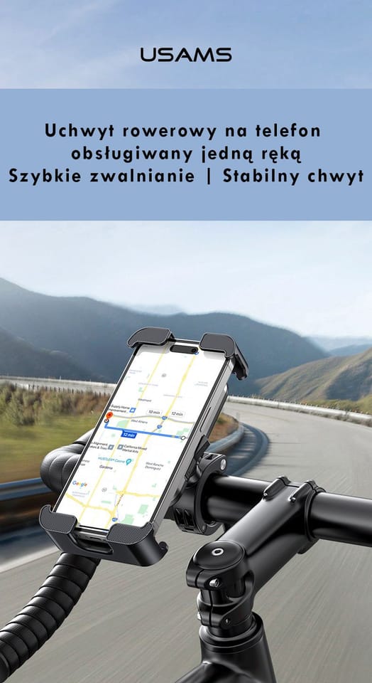 Uchwyt rowerowy USAMS ZJ082 czarny