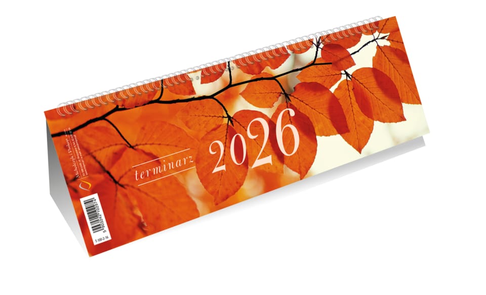 Kalendarz ze spiralką poziomy 2024 T-100-2-16 Michalczyk i Prokop