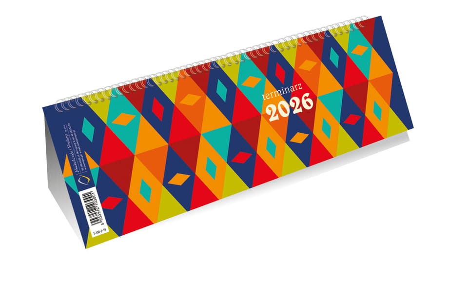 Kalendarz ze spiralką poziomy 2024 T-100-2-19 Michalczyk i Prokop