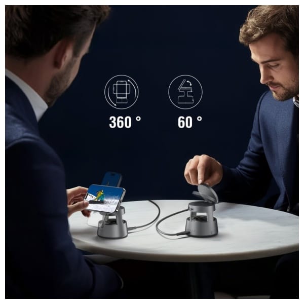 Stacja ładująca 4smarts Aura Sound Qi2   szary