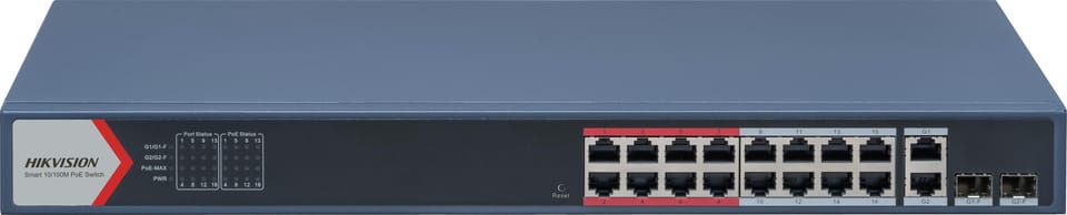 SWITCH POE HIKVISION DS-3E1318P-EI(B)