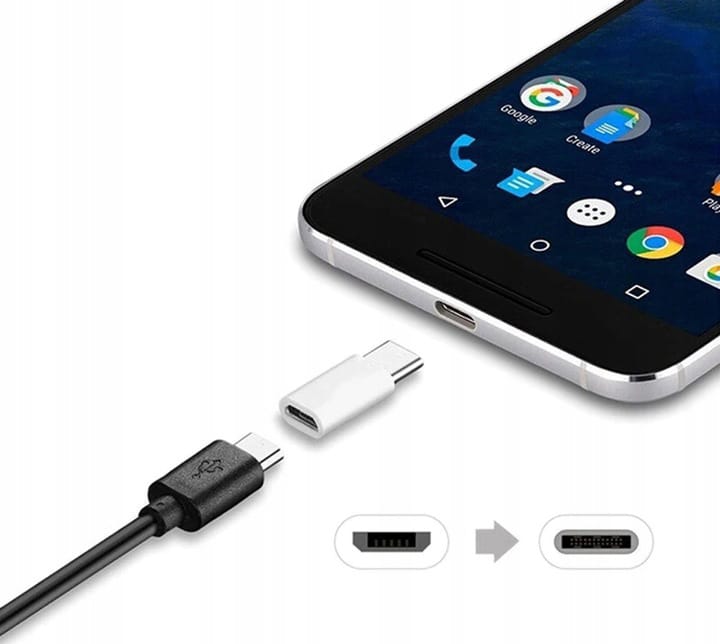 Adapter gniazdo micro USB na wtyk USB-C