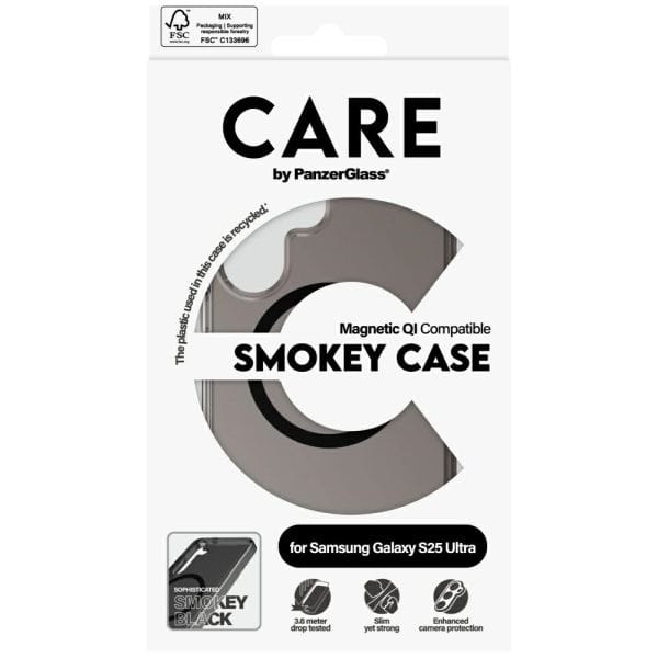 Etui CARE by PanzerGlass Flagship Urban  Combat Black QI do Samsung Galaxy S25 Ultra dymny