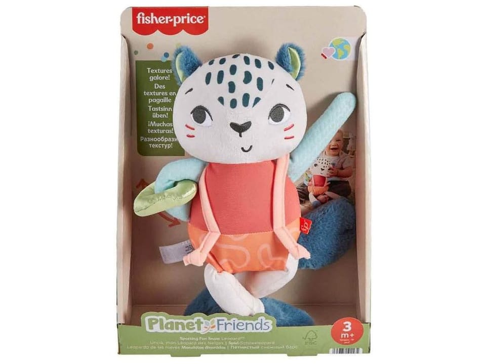 Fisher Price przytulanka sensoryczna Planet Friends Pantera ZA6045