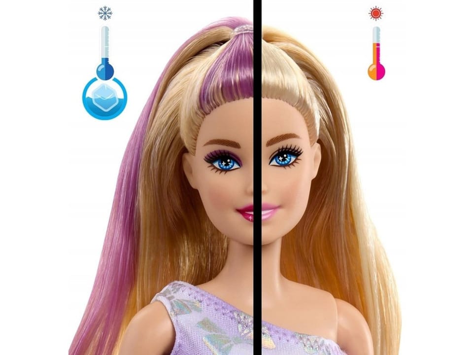 Mattel Barbie Party Unboxed lalka z serii: Urodziny + pies chihuahua ZA6065