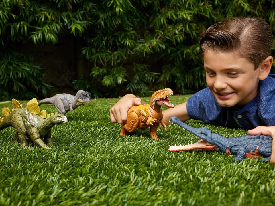 Mattel Jurassic World Dinozaur Hesperosaurus dziki ryk ruchome ele ZA6053