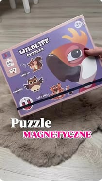 Puzzle magnetyczne zwierzątka